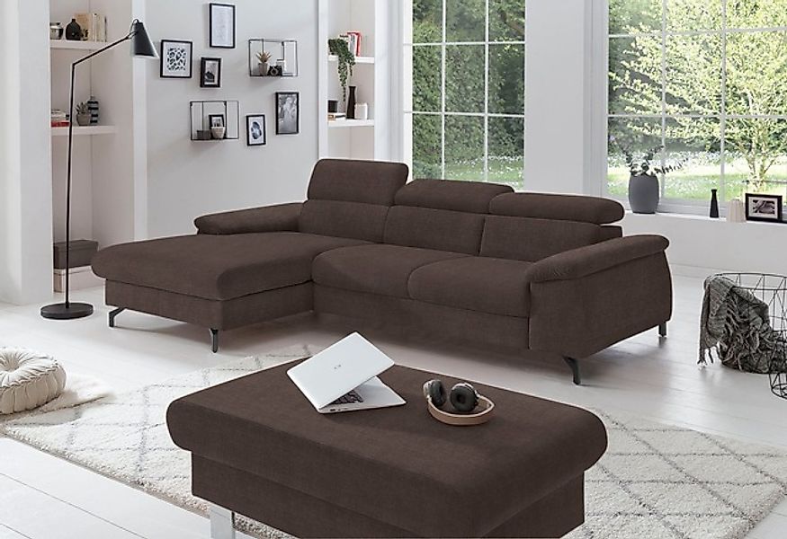 COTTA Polstergarnitur »Kitty L-Form, B: 242 bzw. 100 cm (Set: Ecksofa & Hoc günstig online kaufen