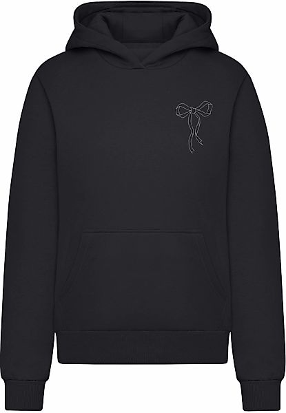 Miss Tee Kapuzensweatshirt "Miss Tee Bow Oneliner Ladies Fluffy Hoody" günstig online kaufen