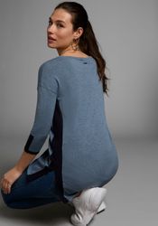 Laura Scott Longpullover mit feinen Kontrastdetails günstig online kaufen