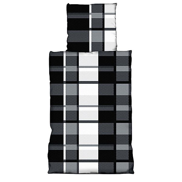 Buymax Bettwäsche Fleece Bettbezug-Set, kariert, Fleece, 3 teilig, 200x220 günstig online kaufen