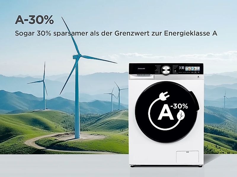 Hanseatic Waschmaschine "HWMM5814A3" 8 kg 1400 U/min Touch-Farbdisplay, Sch günstig online kaufen