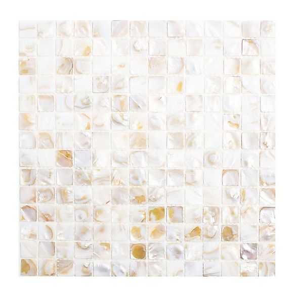 Mosani Mosaikfliesen Perlmutt Mosaik Muschelmosaik weiss beige hell Duschwa günstig online kaufen