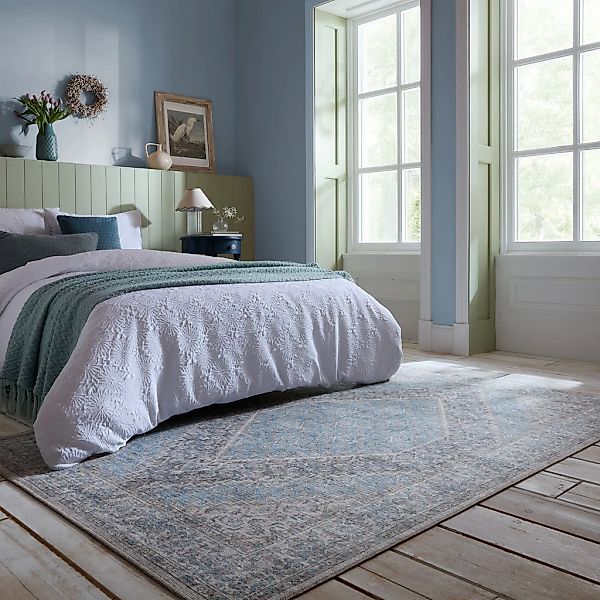 FLAIR RUGS Teppich »Corin«, rechteckig, 4 mm Höhe, Waschbarer Traditionelle günstig online kaufen