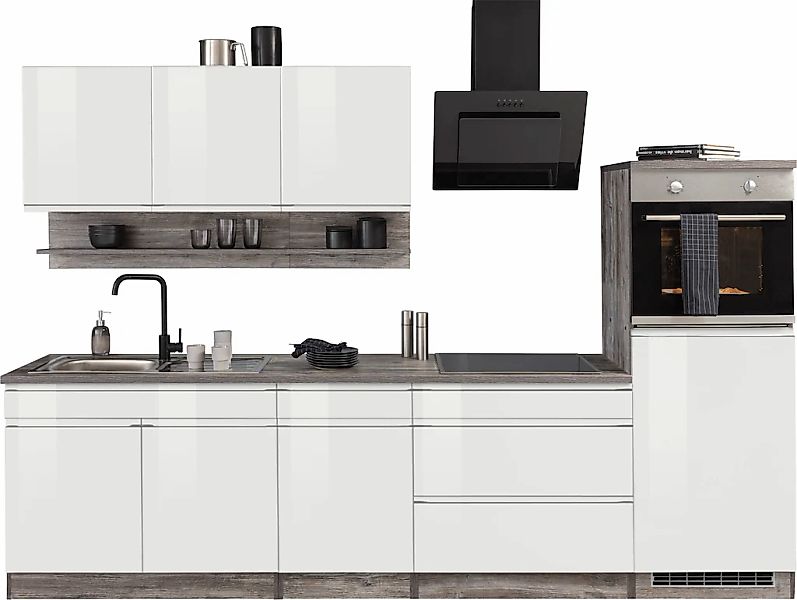 HELD MÖBEL Küchenzeile "Virginia", Breite 290 cm, wahlweise mit Induktionsk günstig online kaufen