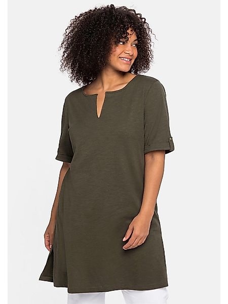 Sheego Longshirt Große Größen mit geschlitztem günstig online kaufen