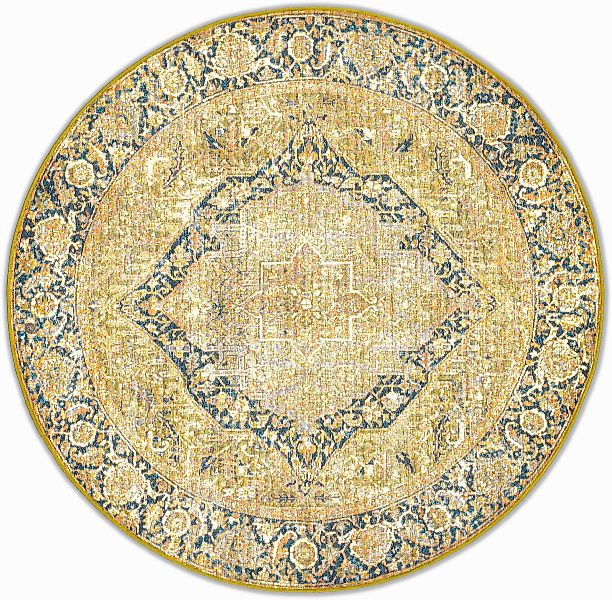 TOM TAILOR HOME Teppich »Funky Outdoor Orient One«, rund, 5 mm Höhe, Flachg günstig online kaufen