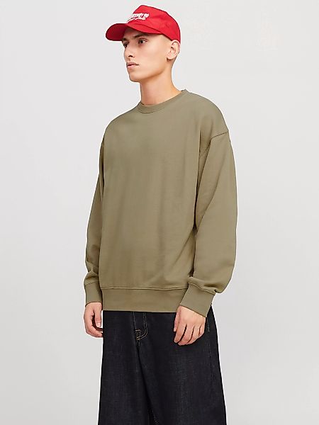 Jack & Jones Sweatshirt JJECHARGE SWEAT CREW NECK NOOS mit Rippbündchen günstig online kaufen