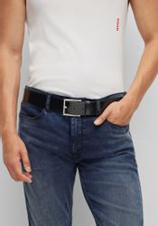 HUGO Ledergürtel Giaspo mit Logo-Prägung auf günstig online kaufen