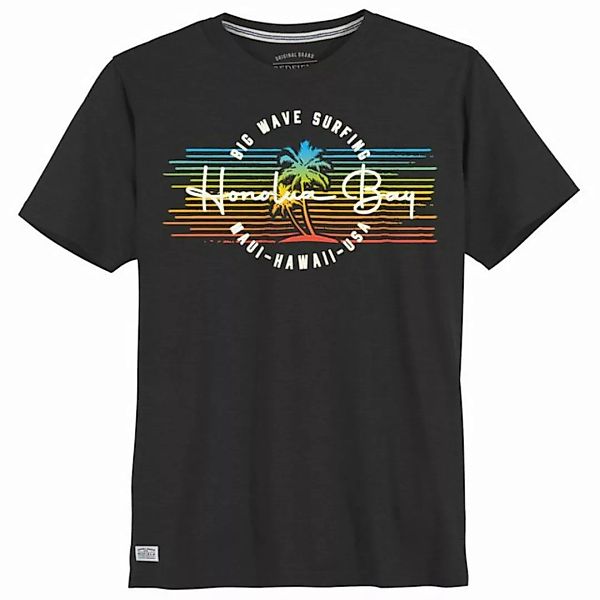 redfield Rundhalsshirt Große Größen Herren T-Shirt modisch schwarz Honolua günstig online kaufen