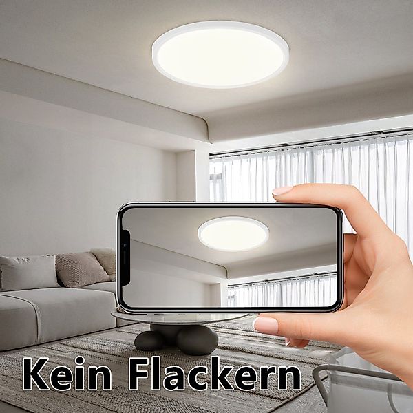 ZMH LED Deckenleuchte Flach - Ø30cm günstig online kaufen