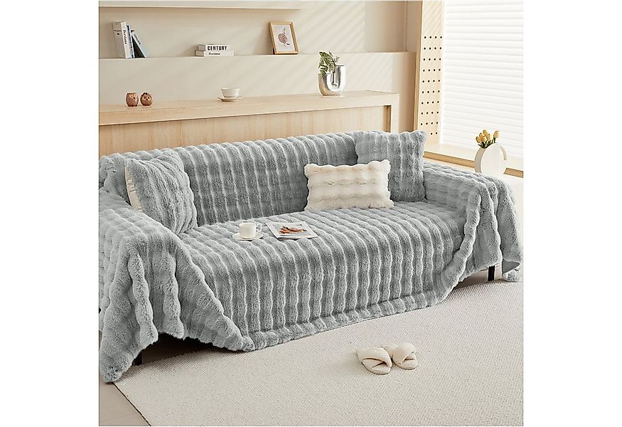 Sunicol Sofabezug Plüsch Dick Sofa Sitzkissenbezug, Couchbezug, Antirutsch, günstig online kaufen