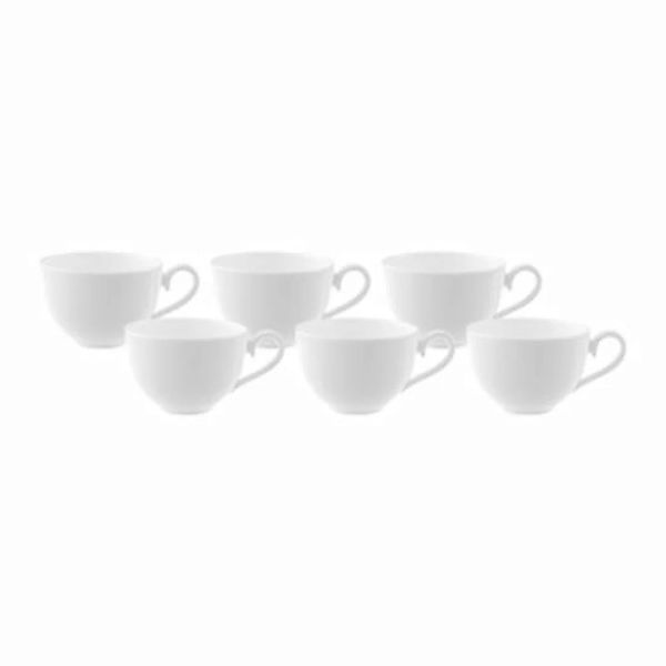 Villeroy & Boch Royal Kaffee- Obertasse weiß 200 ml  6er Set Tassen günstig online kaufen