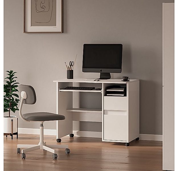 Vicco Schreibtisch Polo, Weiß, 91 x 59 cm günstig online kaufen