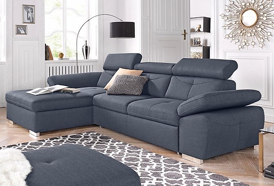 exxpo - sofa fashion Ecksofa »Spring, super bequem, mit Armteil- und Kopfte günstig online kaufen