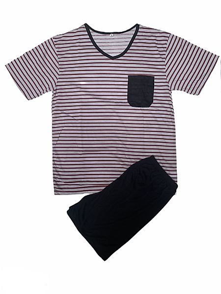 Lucky Shorty Pyjama Set Shorty - Maritime Streifen günstig online kaufen