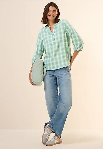 CECIL Karierte Strukturbluse günstig online kaufen