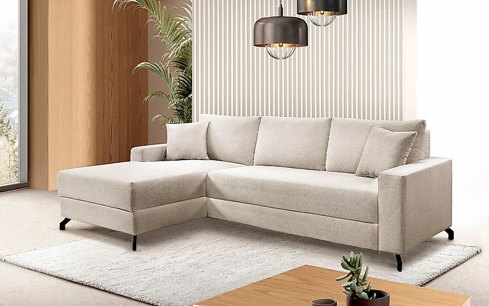 exxpo - sofa fashion Ecksofa "Quattro schlicht & zeitlos, bequem, L-Form, B günstig online kaufen