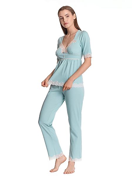 Vive Maria My Nostalgia Damen Pyjama blau günstig online kaufen