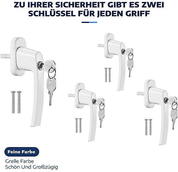 TLGREEN Fenstergriff Abschliessbarer Fenstergriff, L: 15,00 günstig online kaufen