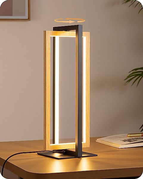 EDISHINE LED Nachttischlampe Touch Dimmbar, LED fest integriert, Tischlampe günstig online kaufen