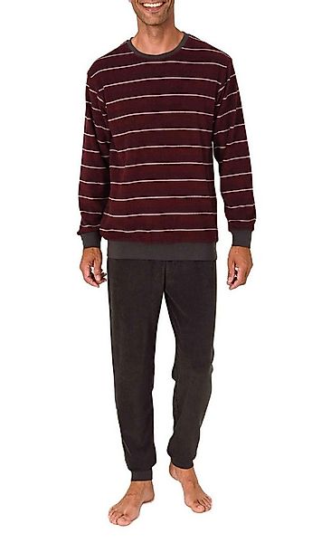 Normann Pyjama Normann Herren Frottee Schlafanzug mit Bündchen - auch in Üb günstig online kaufen