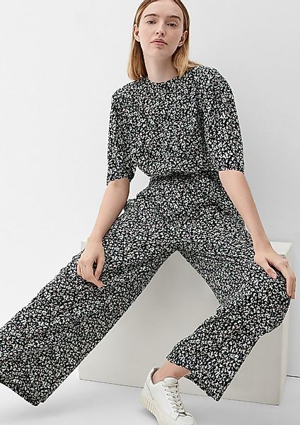 s.Oliver Jumpsuit Overall Jumpsuit mit Allover-Muster günstig online kaufen