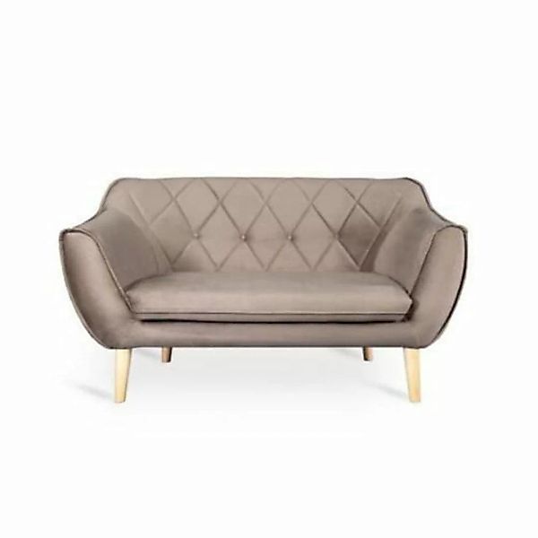 JVmoebel 2-Sitzer, Braun Sofa 2 Sitzer Elegantes Modern Luxus Design Möbel günstig online kaufen