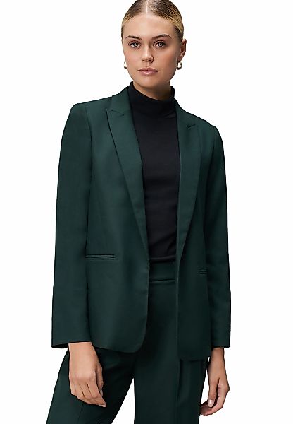 Zero Jackenblazer "zero Damen Longblazer mit Paspeltaschen", Plain/ohne Det günstig online kaufen