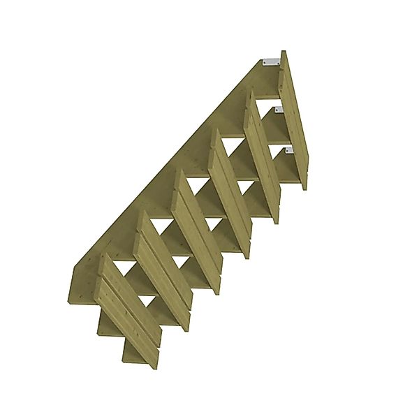 Plus A/S  Terrassentreppe 6 Stufen 150x102x120 cm Druckimprägniert NTR Kl A günstig online kaufen