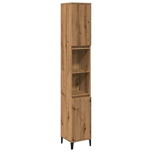 vidaXL Badezimmerspiegelschrank Badschrank Artisan-Eiche 30x30x190 cm Holzw günstig online kaufen