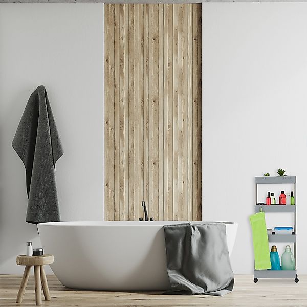 relaxdays Ablageregal Nischenwagen mit 4 Ebenen, günstig online kaufen