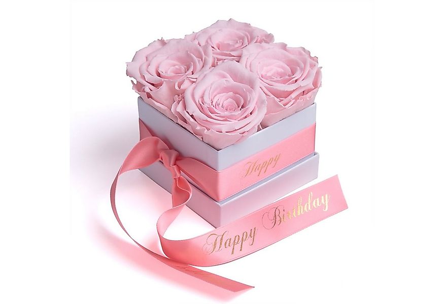 Kunstblume Infinity Rosen Rosenbox Happy Birthday Geburtstag Geschenk für F günstig online kaufen