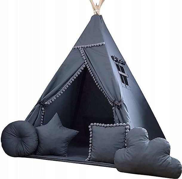 Pamek Tipi-Zelt Basic, Kinder Spielzelt, Teepee, Zelt mit Fenster, Tipizelt günstig online kaufen