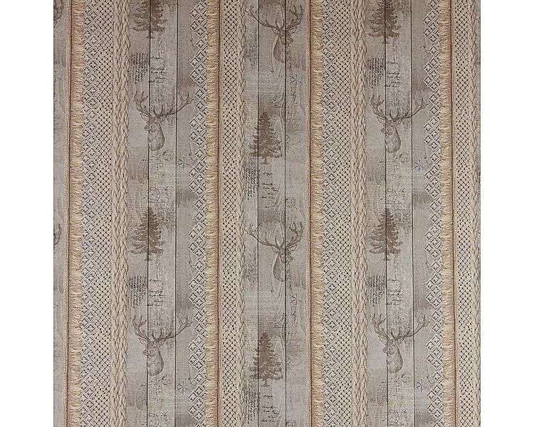 SCHÖNER LEBEN. Tischdecke SCHÖNER LEBEN. Tischdecke Holz Latten Hirschkopf günstig online kaufen