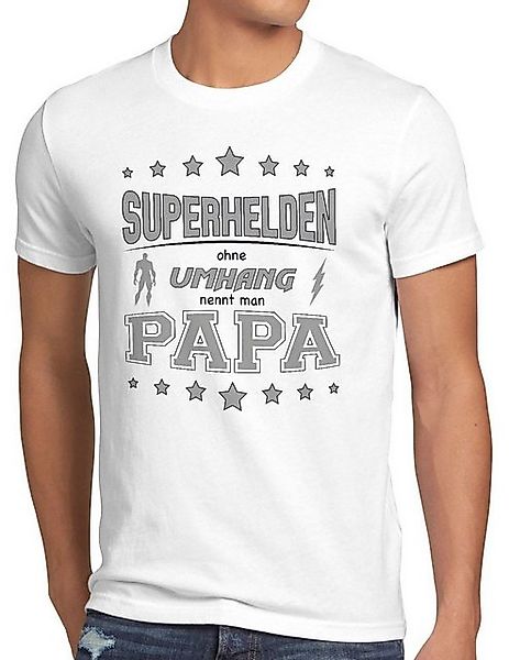 style3 T-Shirt Superhelden ohne Umhang nennt man Papa vatertag männertag da günstig online kaufen