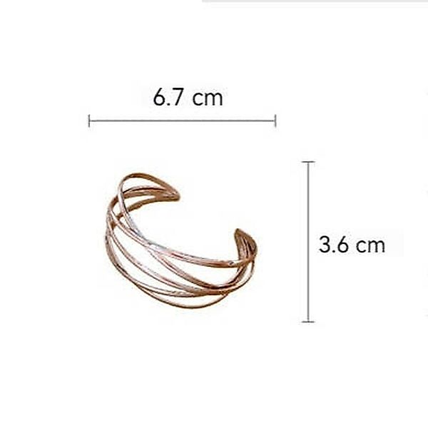 YRIIOMO Armband Eleganter Armreif mit mehrschichtigem günstig online kaufen