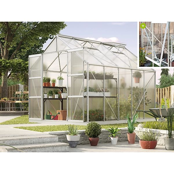 Vitavia Gewächshaus Jupiter 8300 Alu 8,3 m² günstig online kaufen
