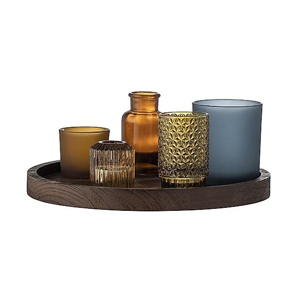 Bloomingville Teelichthalter Sanga Tablett 30cm Holz günstig online kaufen