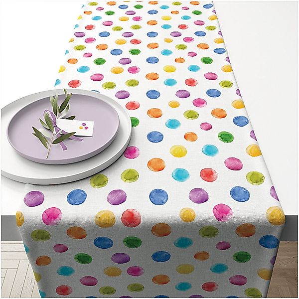 Ambiente® Tischläufer Polka Dots (1-tlg, 1-teilig), günstig online kaufen