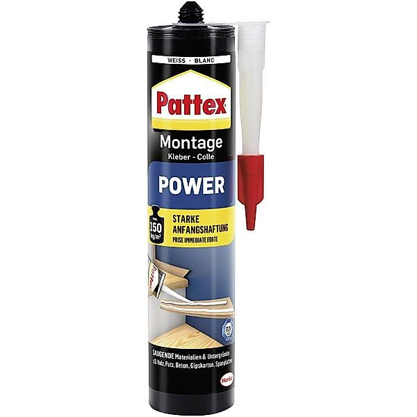 Pattex Baukleber Montagekleber Power Kartusche starke Anfangshaftung 370 g günstig online kaufen