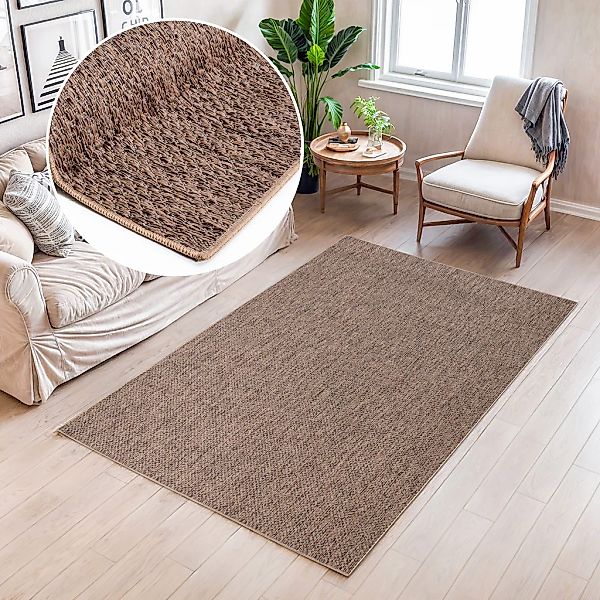 my home Teppich "Rhodos, In-und Outdoor geeignet" rechteckig 3 mm Höhe Sisa günstig online kaufen