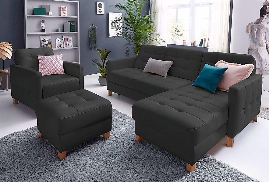 exxpo - sofa fashion Ecksofa "Elio, kompakt und komfortabel, bequem und zei günstig online kaufen