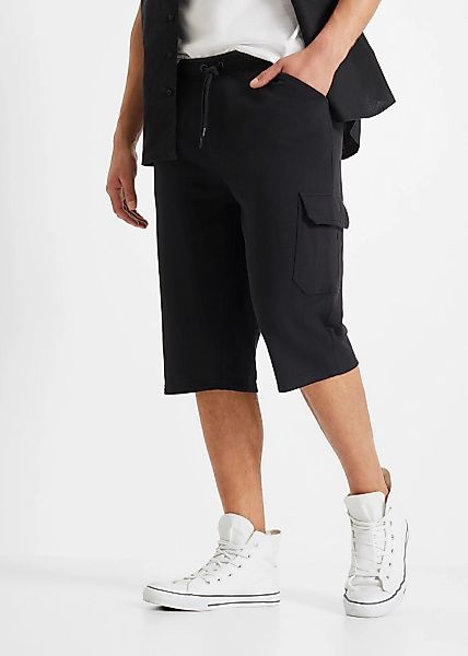 bonprix Sweatbermudas aus Baumwolle, mit zahlreichen Taschen, regular fit, günstig online kaufen