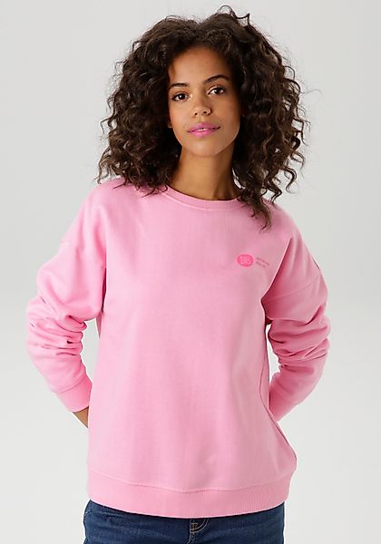 Aniston CASUAL Sweatshirt hinten mit Applikationen, günstig online kaufen