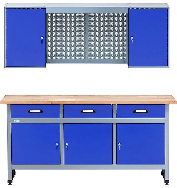 KÜPPER Werkstatt-Set 70421–7, 170 cm breit, Werkbank, Hängeschrank, ultrama günstig online kaufen