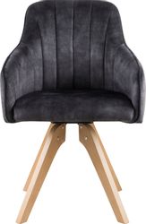 Home affaire Drehstuhl "Sa Calobra" (Set) 2 Stk. Samtvelours mit Rückenstep günstig online kaufen