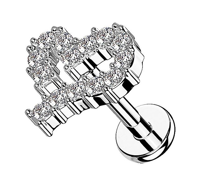 Taffstyle Piercing-Set Tragus Conch Piercing flach Innengewinde Zirkonia He günstig online kaufen