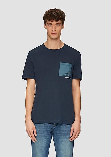 s.Oliver Kurzarmshirt Baumwoll-T-Shirt mit Garment Dye Garment Dye günstig online kaufen