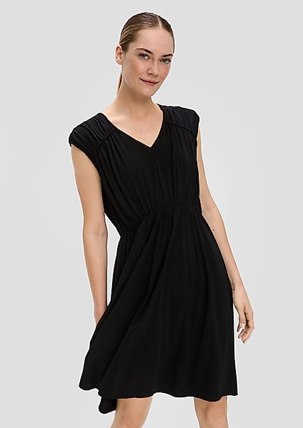 s.Oliver BLACK LABEL Minikleid Viskose-Mix-Kleid mit günstig online kaufen