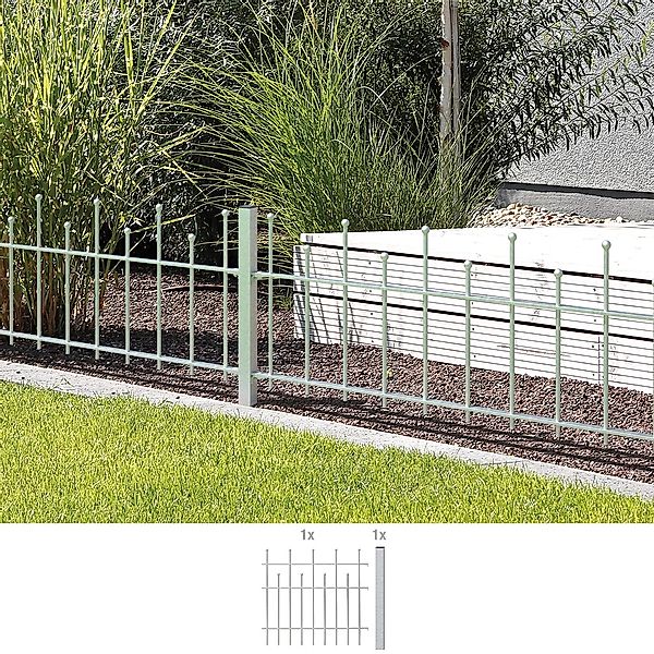 Alberts Metallzaun "Anbauset Madrid", Höhe: 49,5, 73,5 und 98,5 cm, Breite: günstig online kaufen